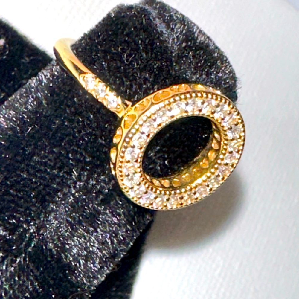 Pandora Halo Ring Gold Plated